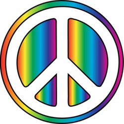 rainbow peace sign copy