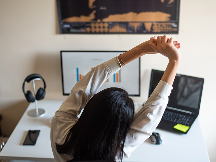 Working at home discount ergonomics