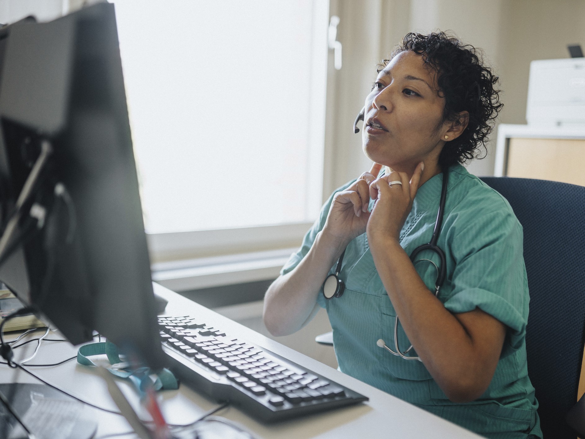 doctor providing telehealth service