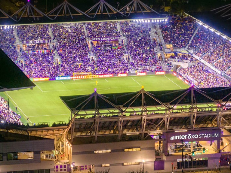 Inter&Co Stadium Orlando at night