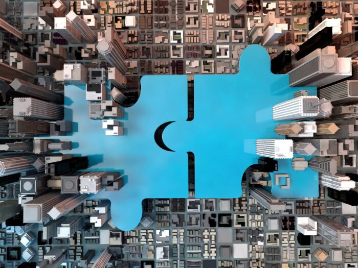 Merger and acquisition business concept