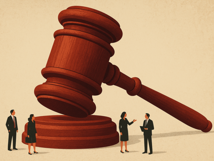 giant judge's gavel