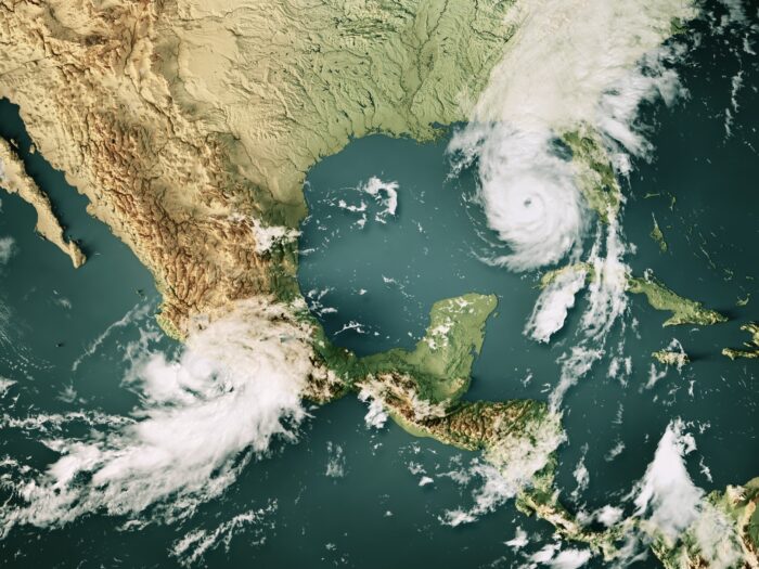 Category 4 Major Hurricane Helene approaching the Big Bend of Florida.