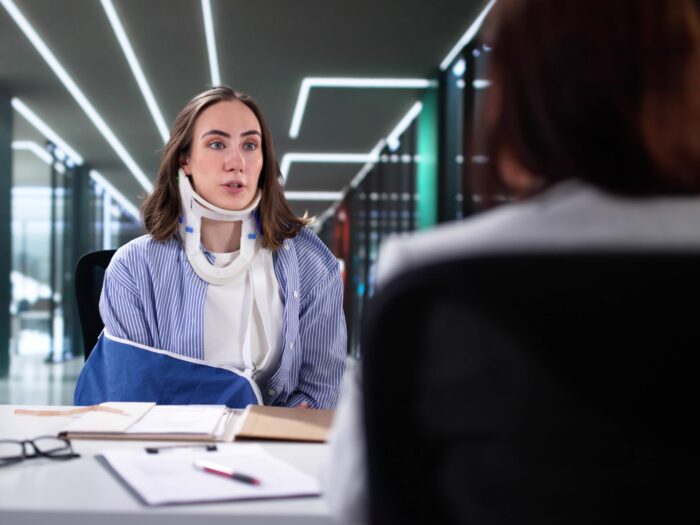 Woman with injured neck files worker compensation claim