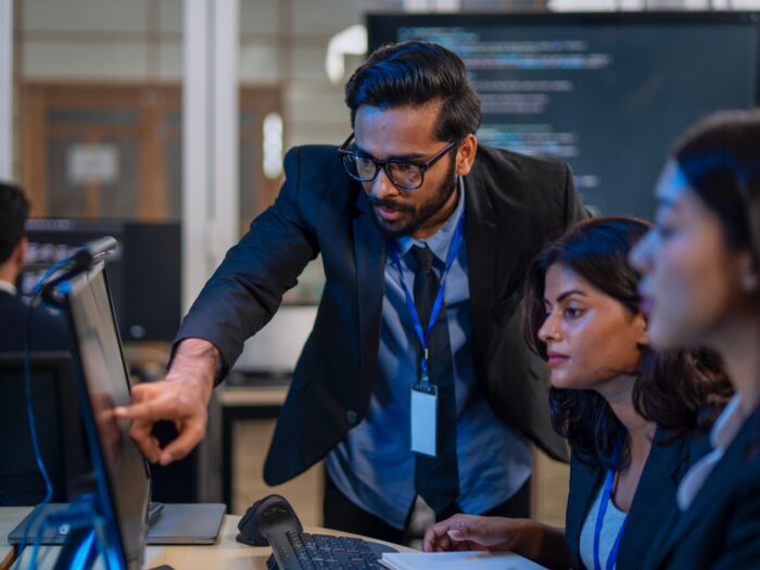 business team working with Ai concept