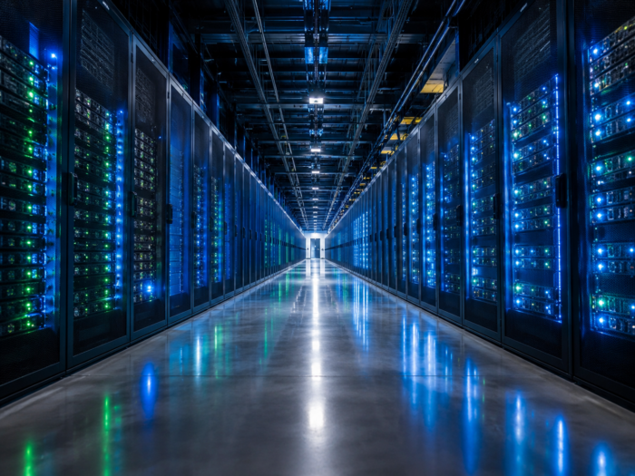futuristic data center concept