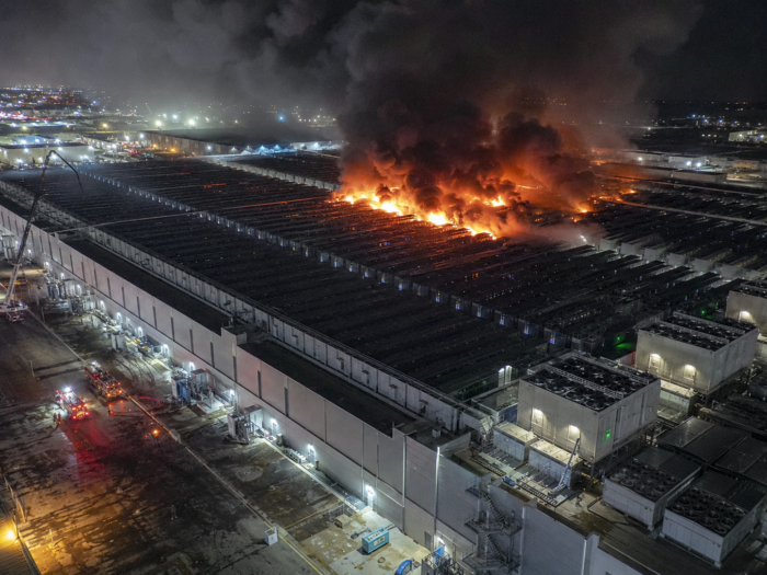 data center fire concept