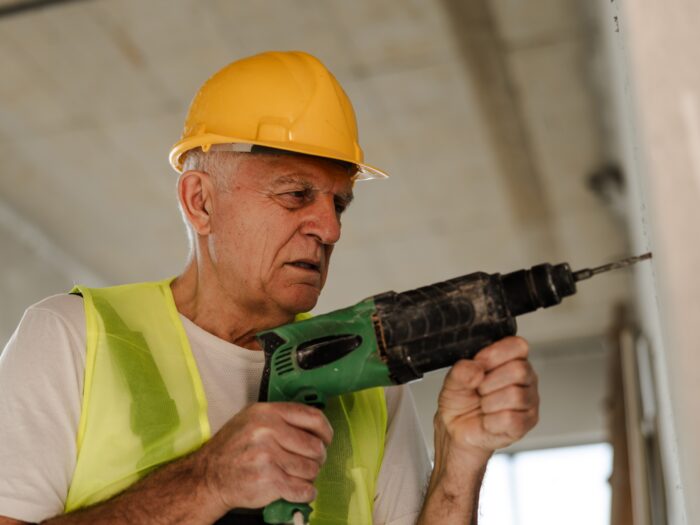 older construction worker