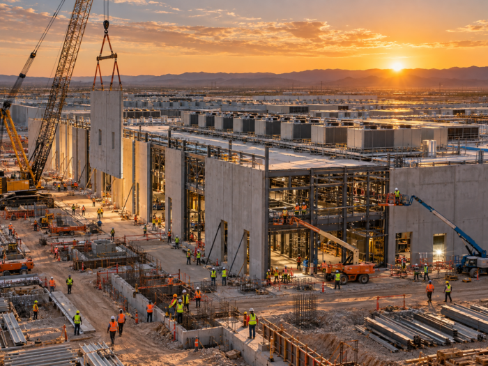 data center construction concept