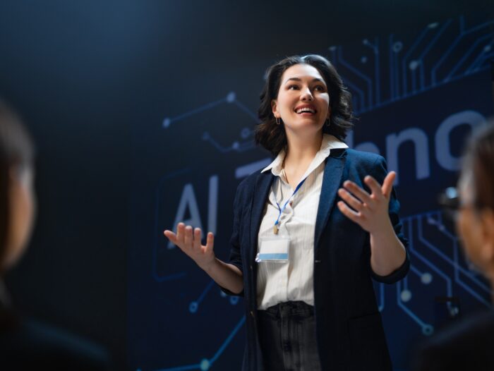 AI leadership concept
